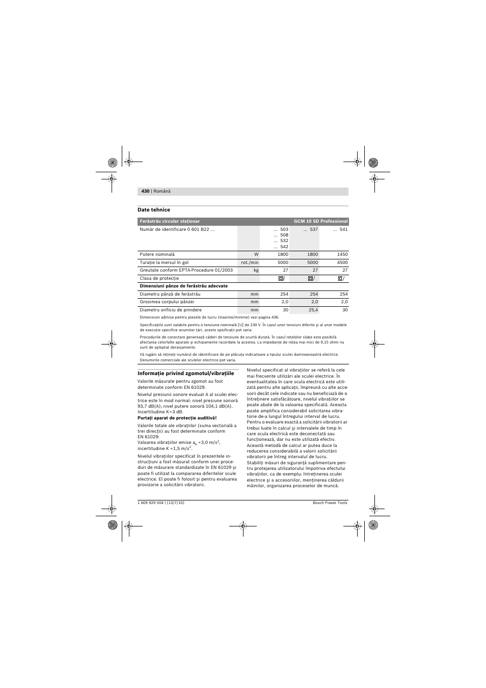 Bosch GCM 10 SD Professional User Manual | Page 430 / 630