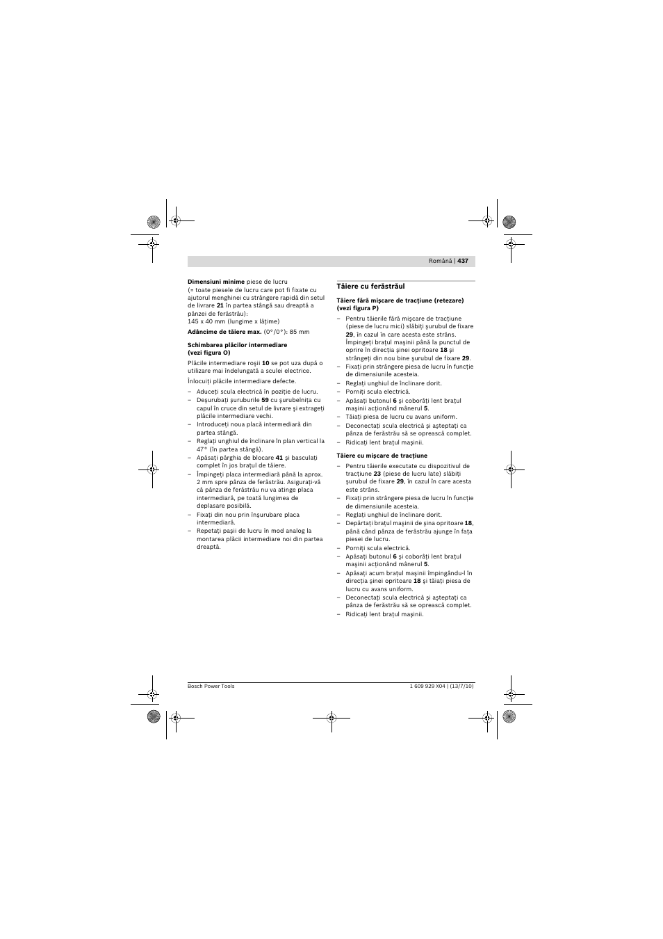Bosch GCM 10 SD Professional User Manual | Page 437 / 630