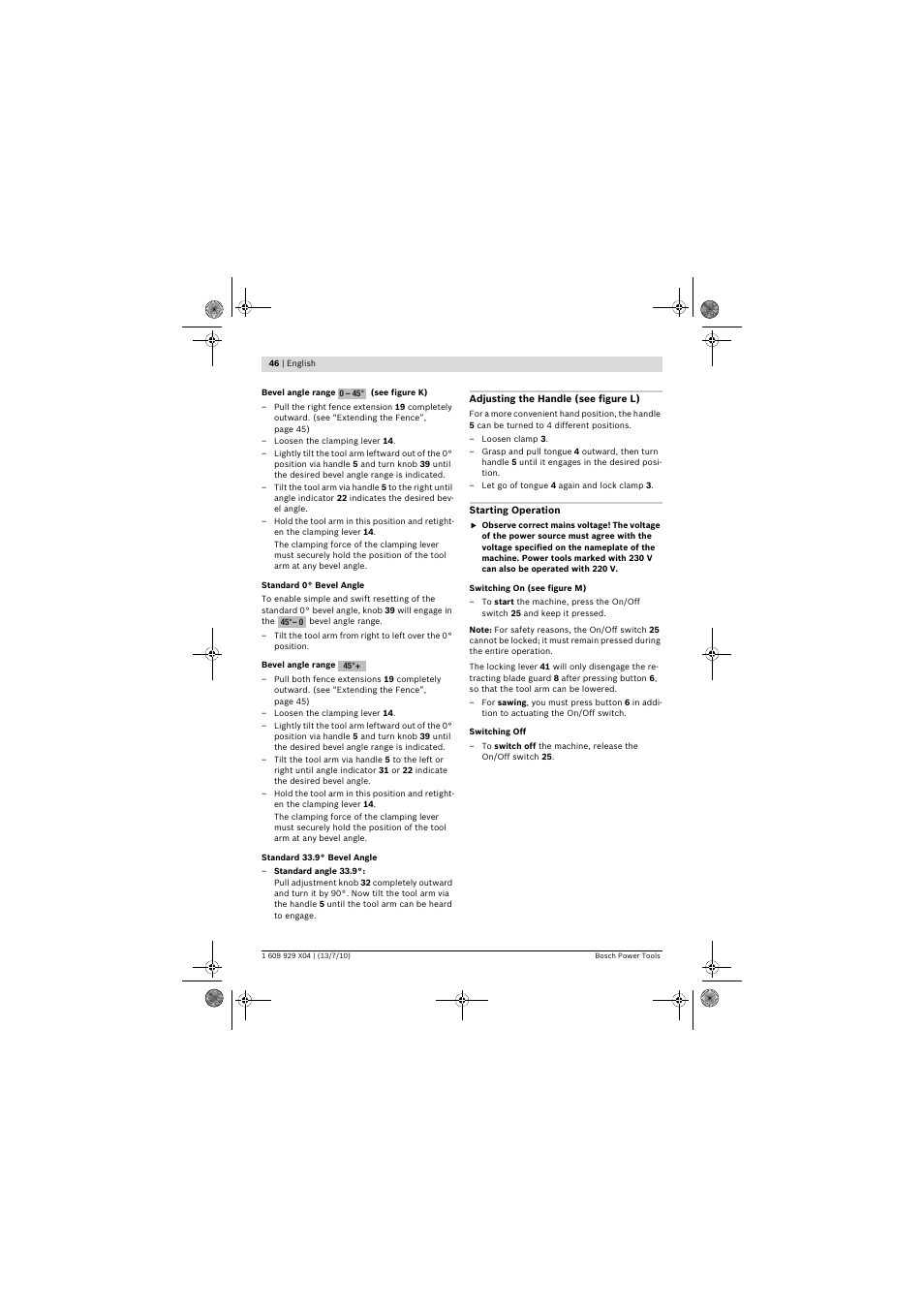 Bosch GCM 10 SD Professional User Manual | Page 46 / 630