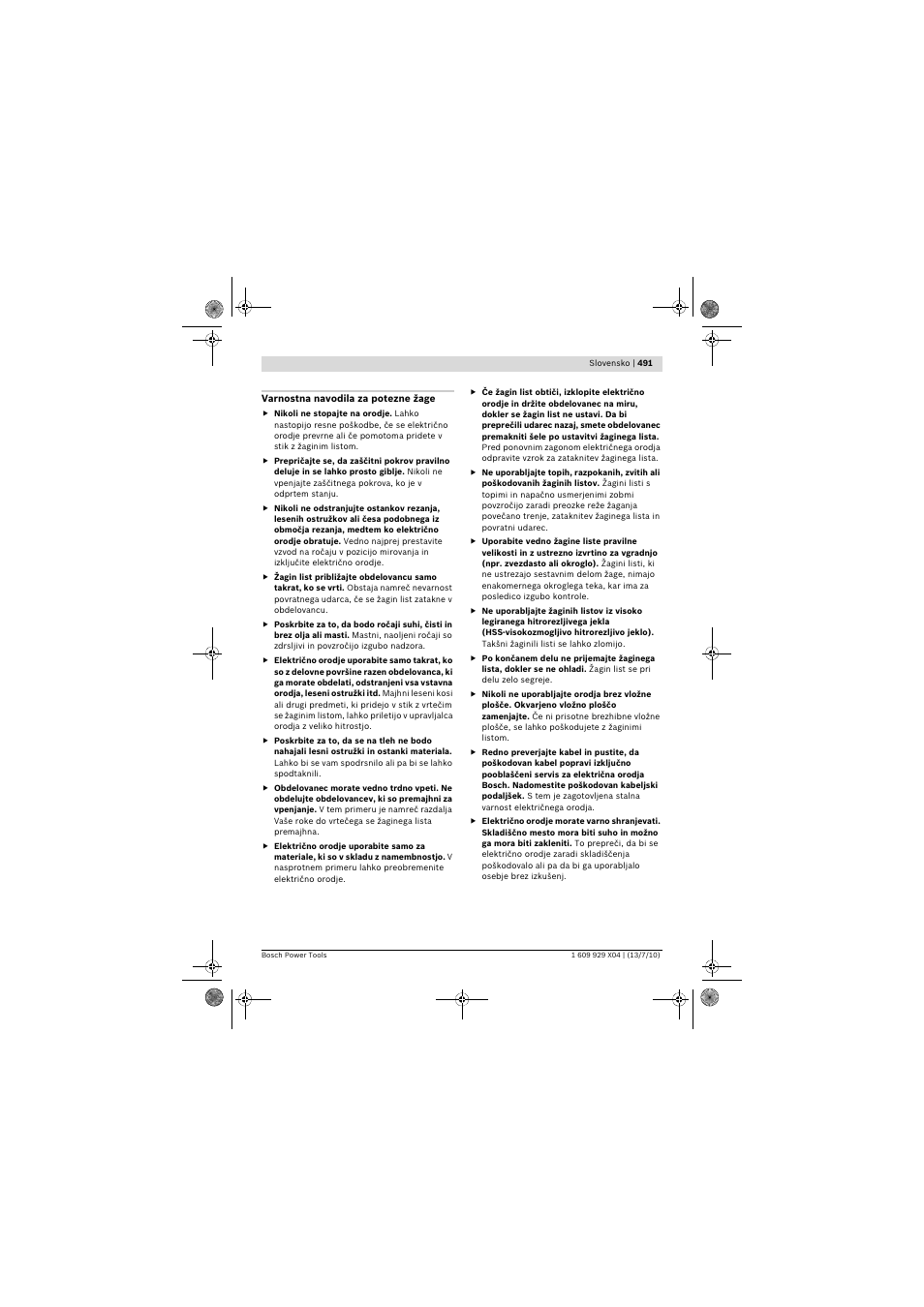 Bosch GCM 10 SD Professional User Manual | Page 491 / 630
