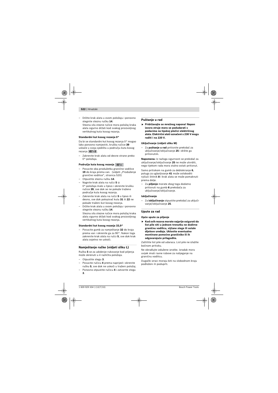 Bosch GCM 10 SD Professional User Manual | Page 522 / 630