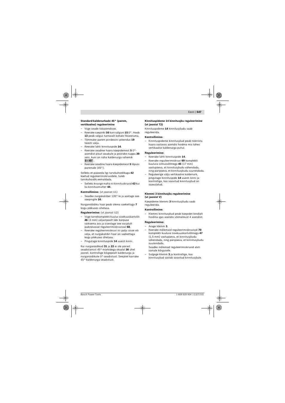 Bosch GCM 10 SD Professional User Manual | Page 547 / 630