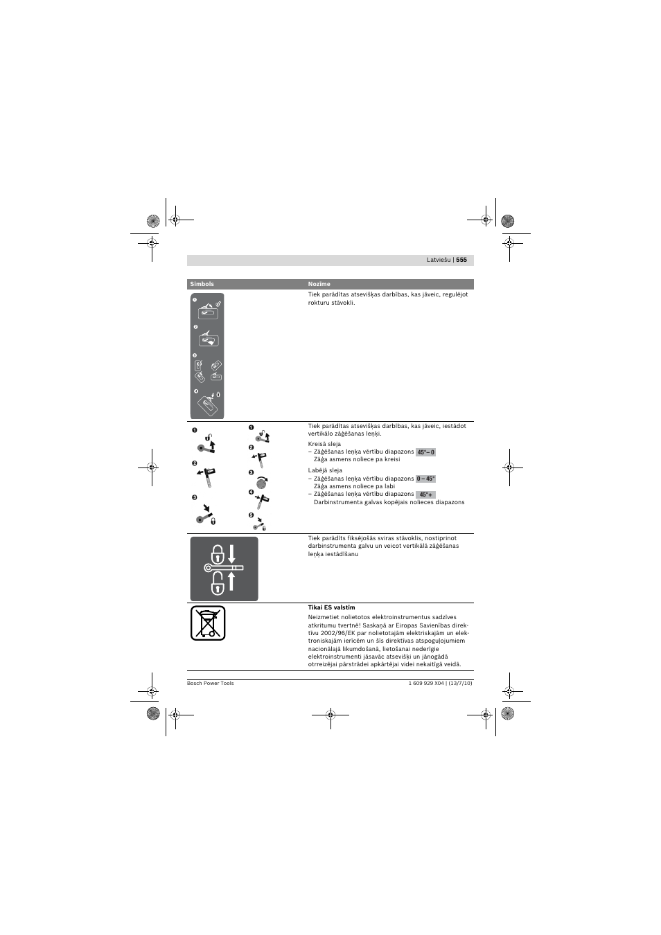 Bosch GCM 10 SD Professional User Manual | Page 555 / 630