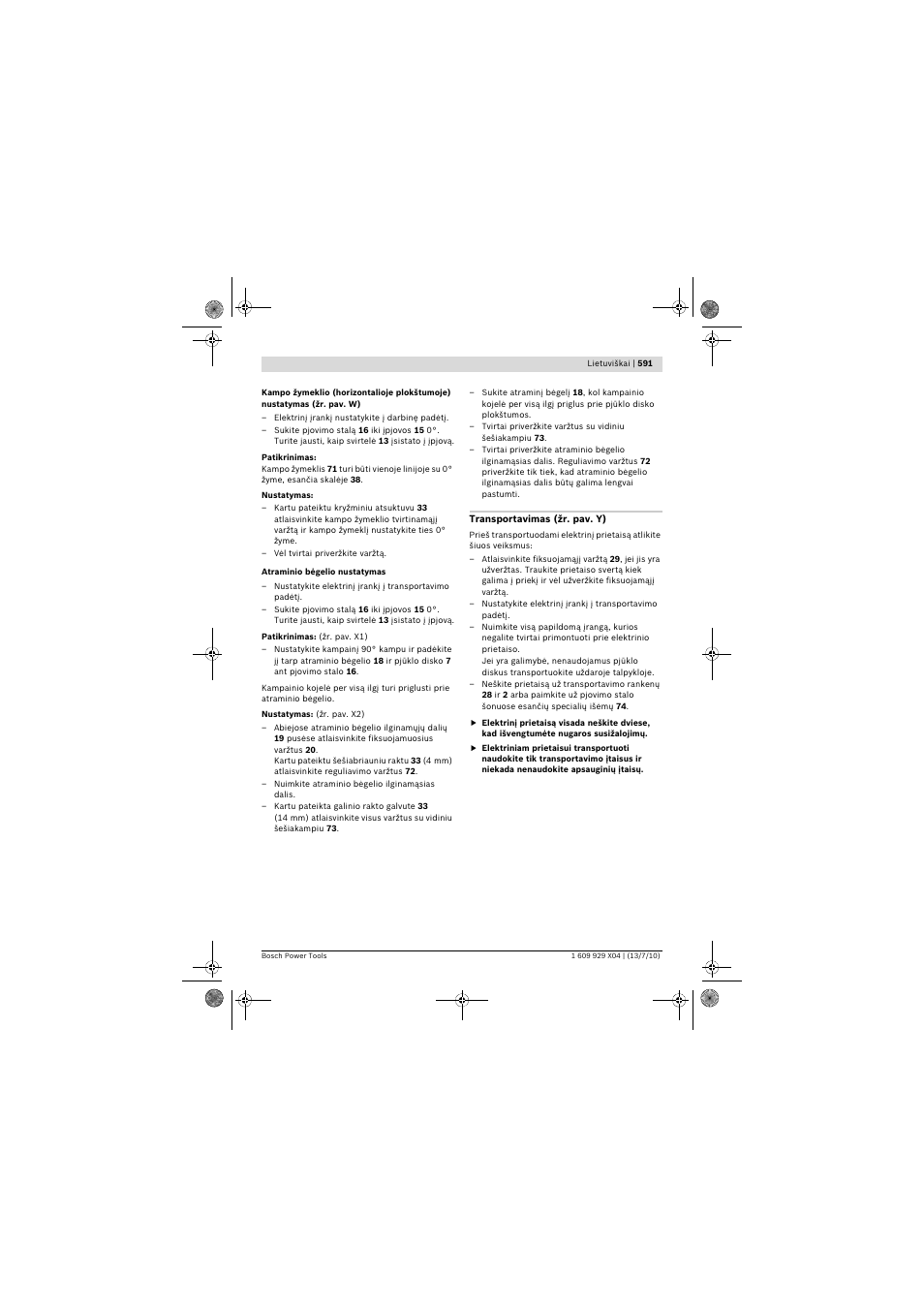 Bosch GCM 10 SD Professional User Manual | Page 591 / 630