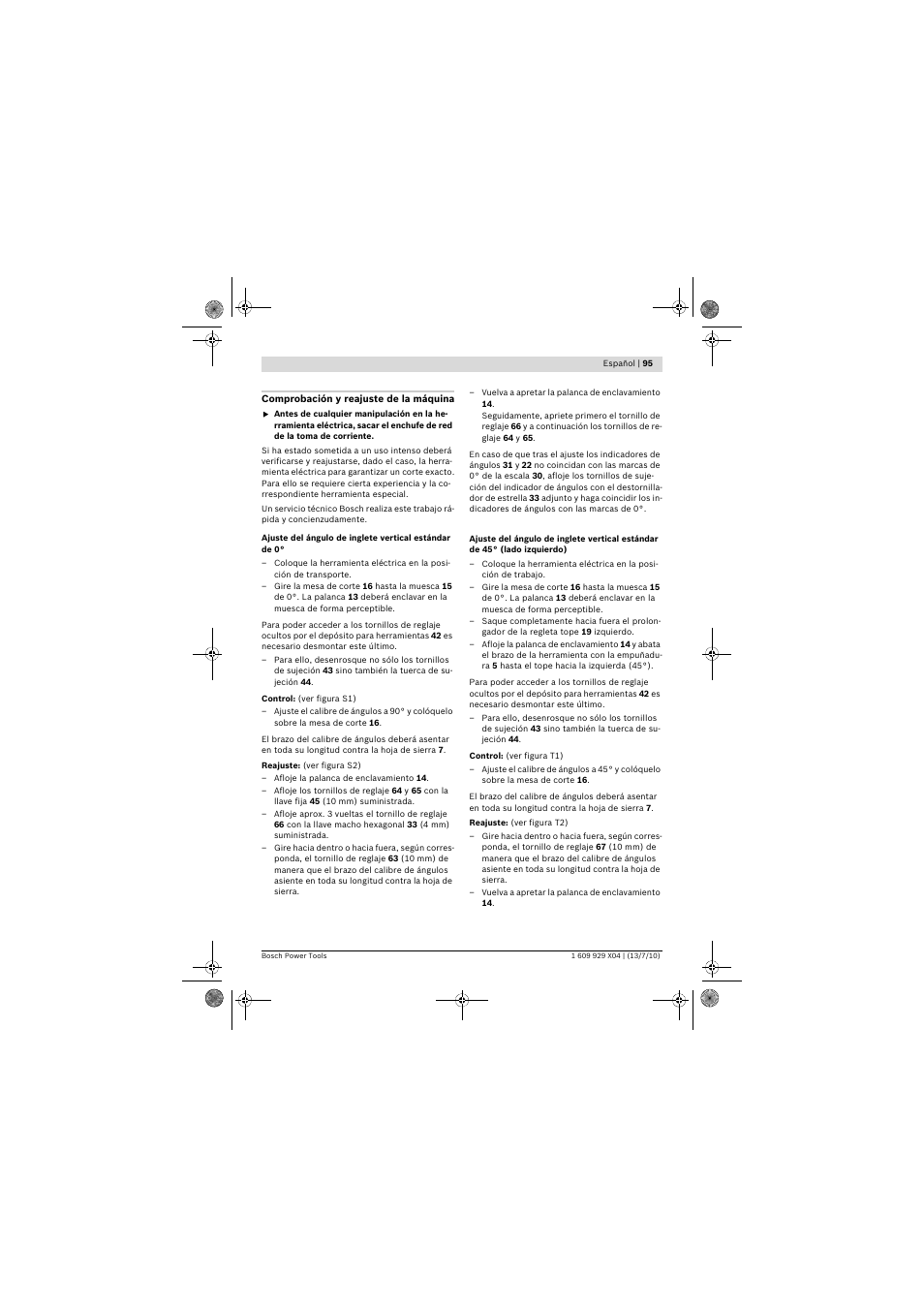 Bosch GCM 10 SD Professional User Manual | Page 95 / 630