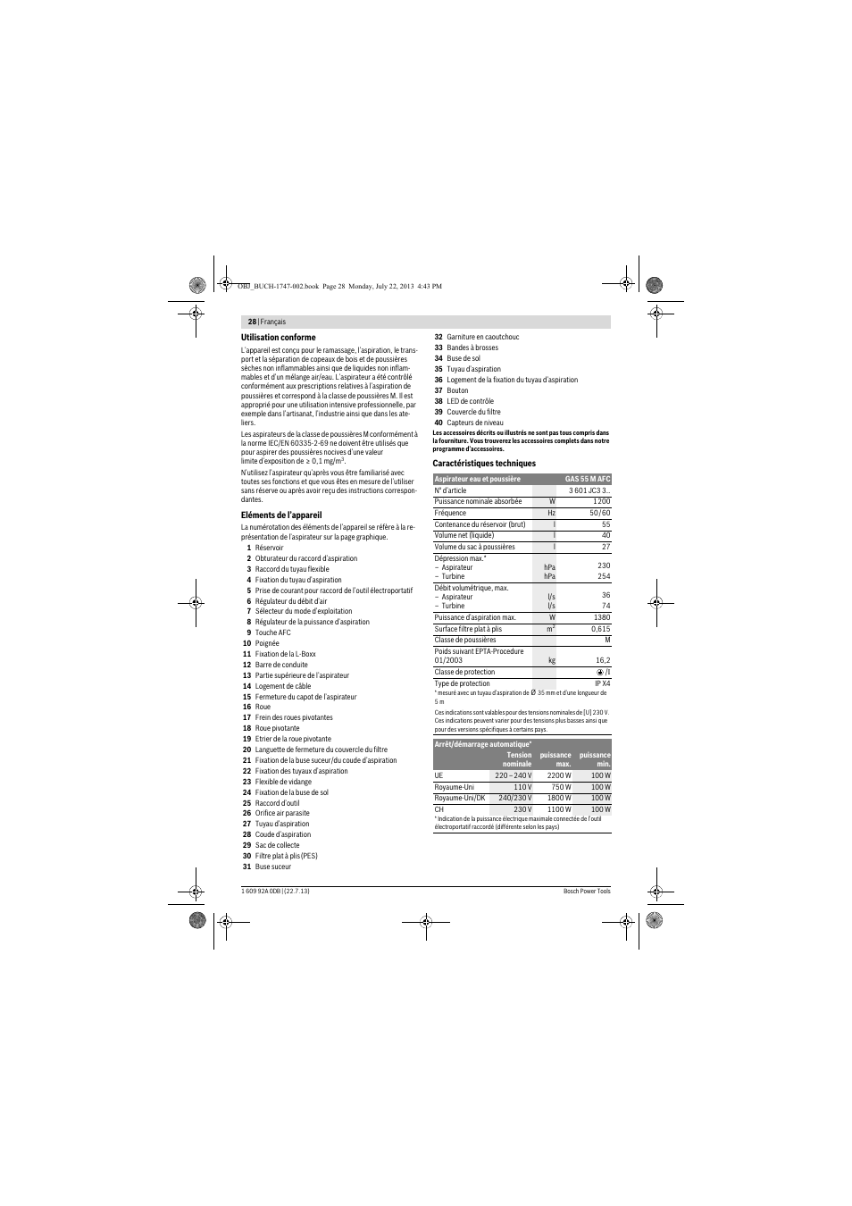 Bosch GAS 55 M AFC Professional User Manual | Page 28 / 264
