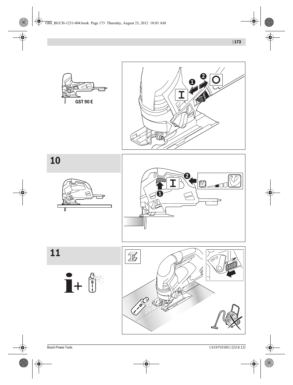 Bosch GST 90 E Professional User Manual | Page 173 / 178