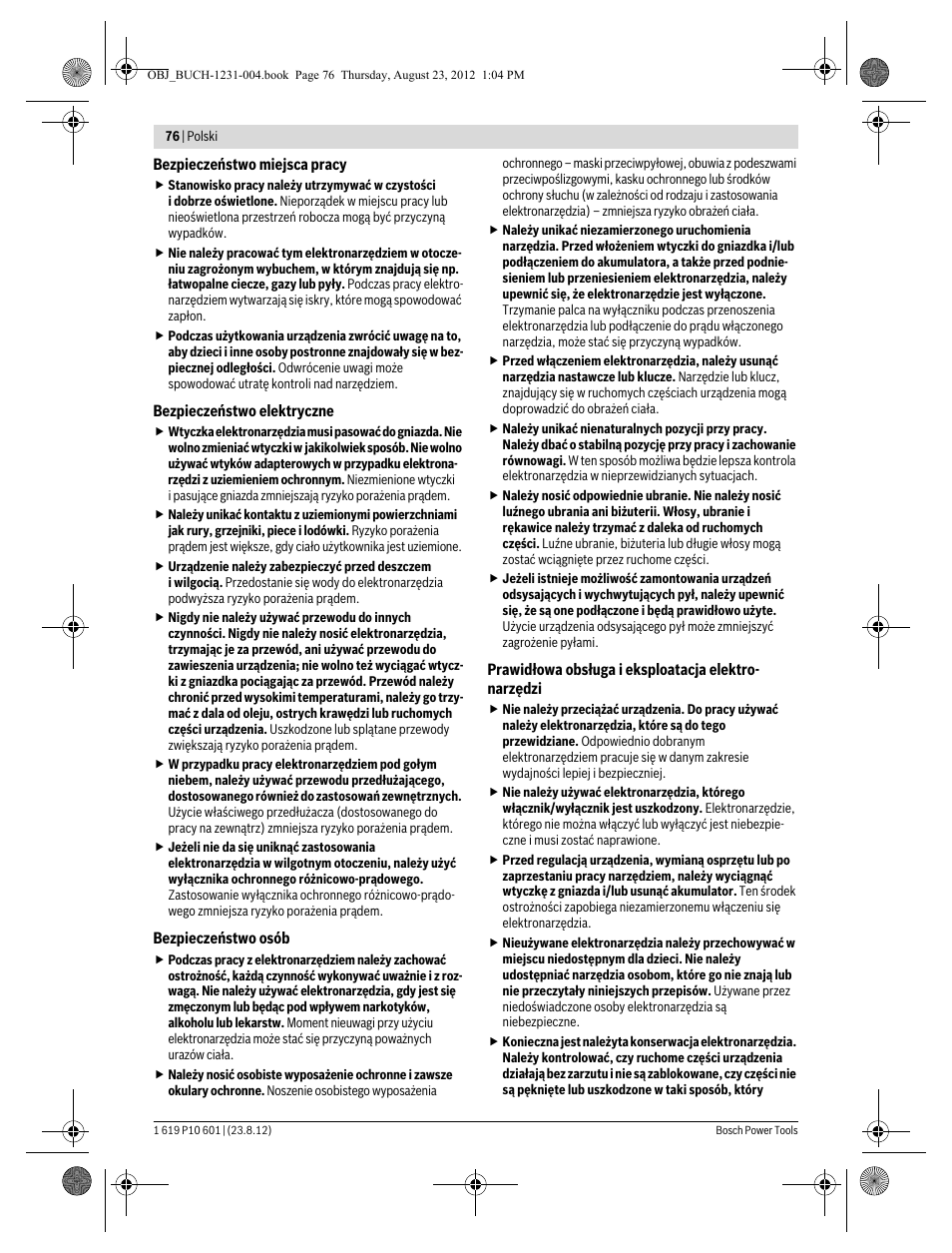 Bosch GST 90 E Professional User Manual | Page 76 / 178