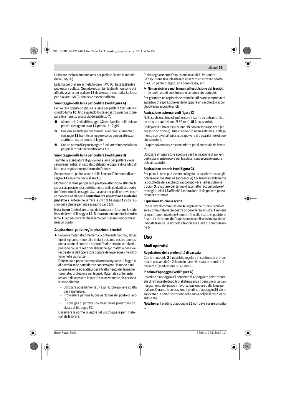 Bosch GHO 26-82 Professional User Manual | Page 35 / 142