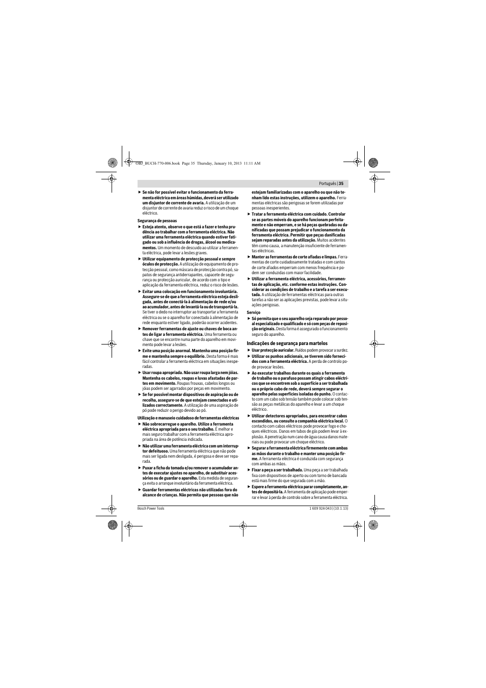 Bosch GBH 3-28 DRE Professional User Manual | Page 35 / 207