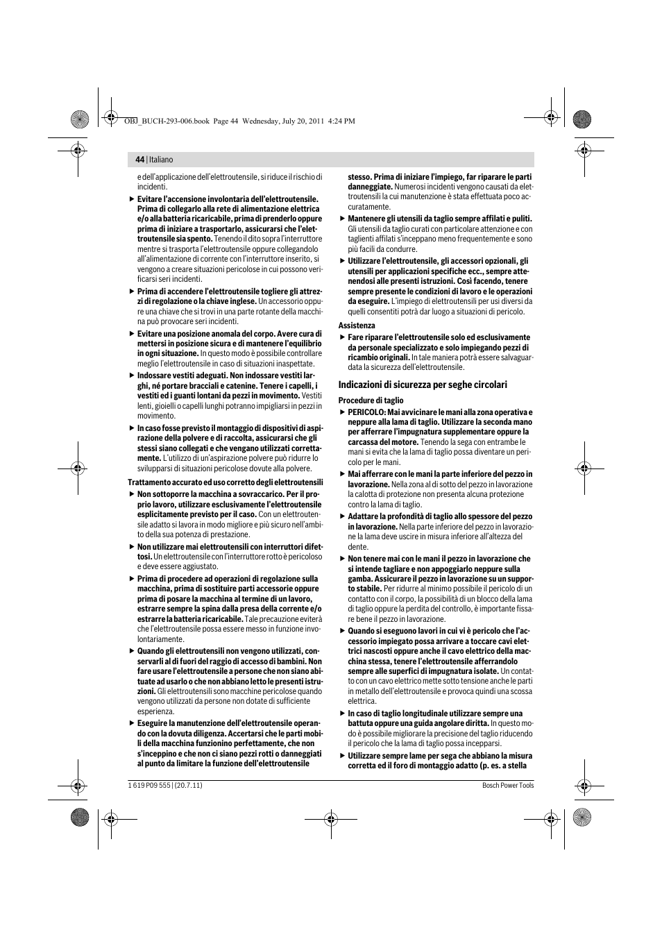 Bosch GKS 85 G Professional User Manual | Page 44 / 217