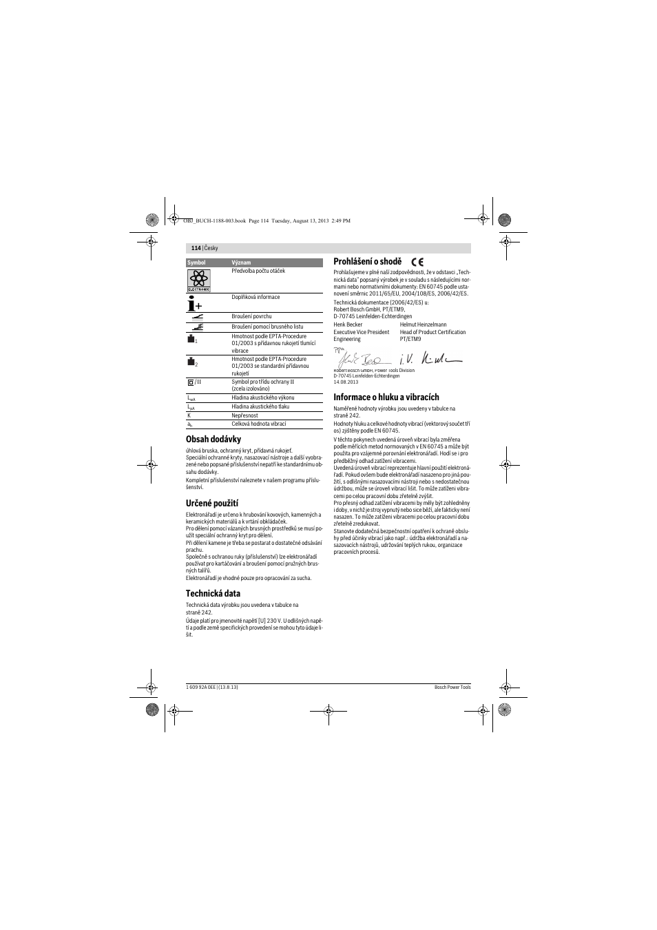 Bosch GWS 7-125 Professional User Manual | Page 114 / 257