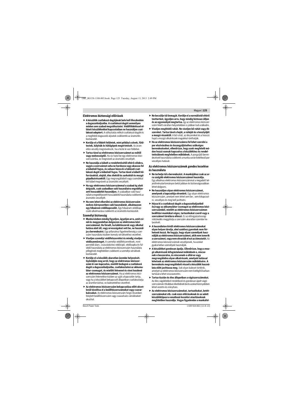 Bosch GWS 7-125 Professional User Manual | Page 125 / 257