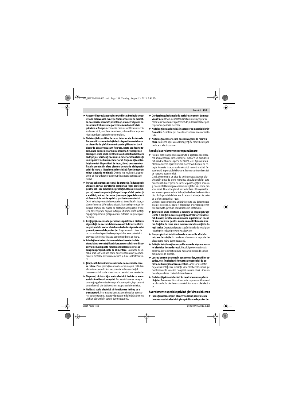 Bosch GWS 7-125 Professional User Manual | Page 159 / 257