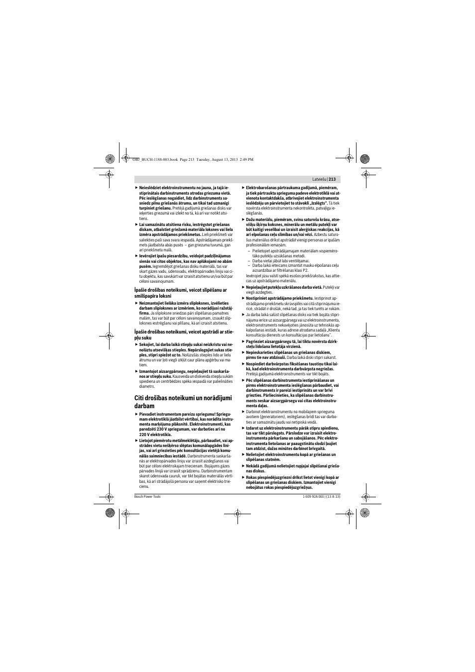 Bosch GWS 7-125 Professional User Manual | Page 213 / 257