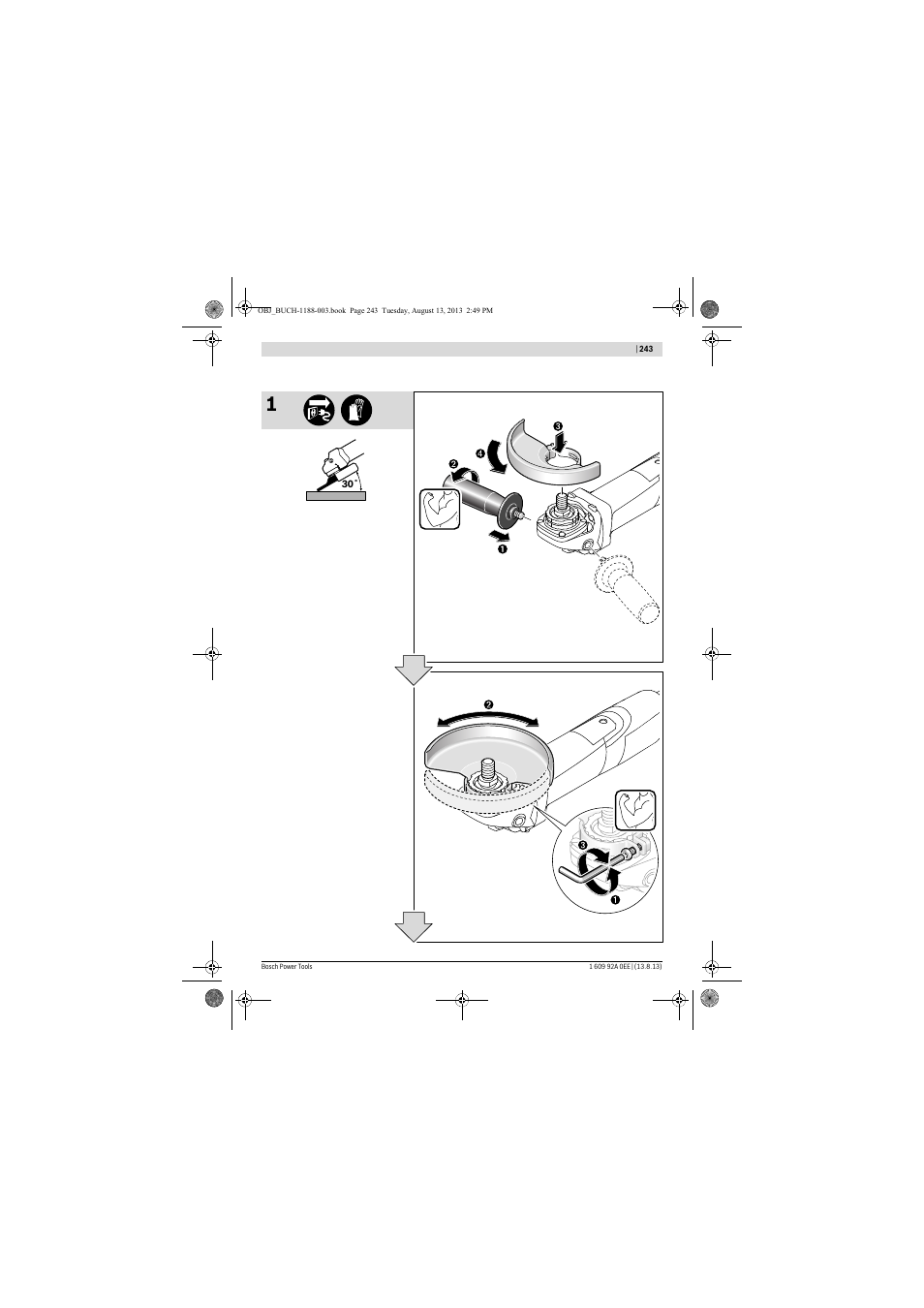 Bosch GWS 7-125 Professional User Manual | Page 243 / 257