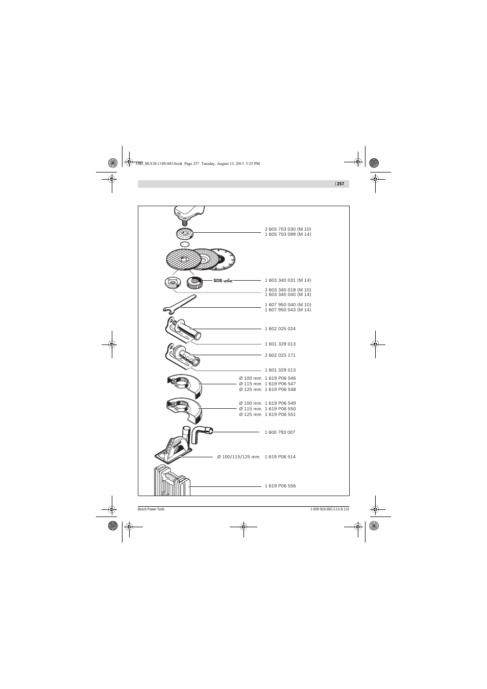 Bosch GWS 7-125 Professional User Manual | Page 257 / 257