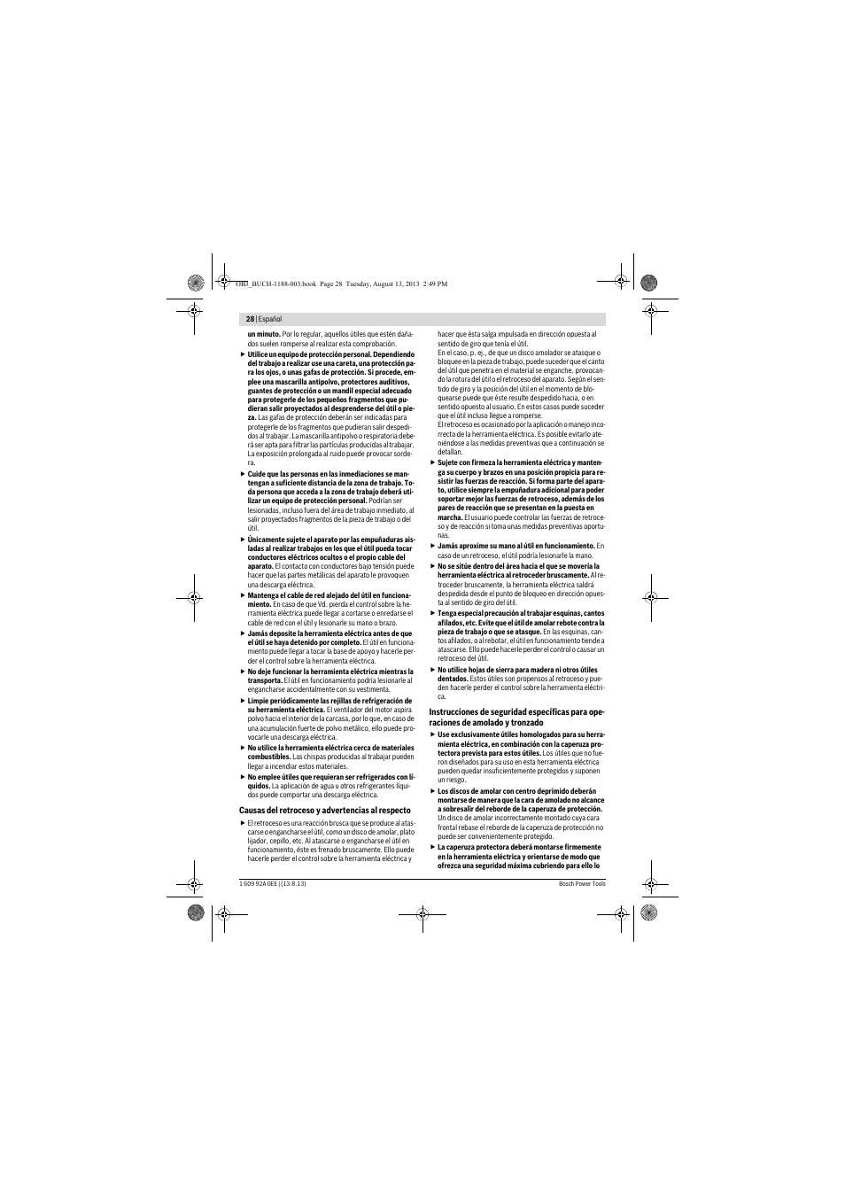 Bosch GWS 7-125 Professional User Manual | Page 28 / 257