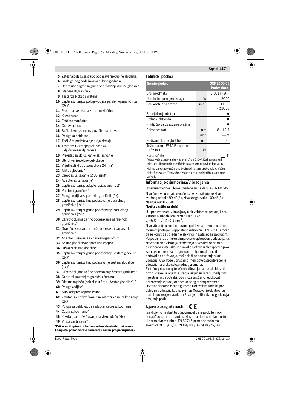 Bosch GOF 2000 CE Professional User Manual | Page 157 / 210