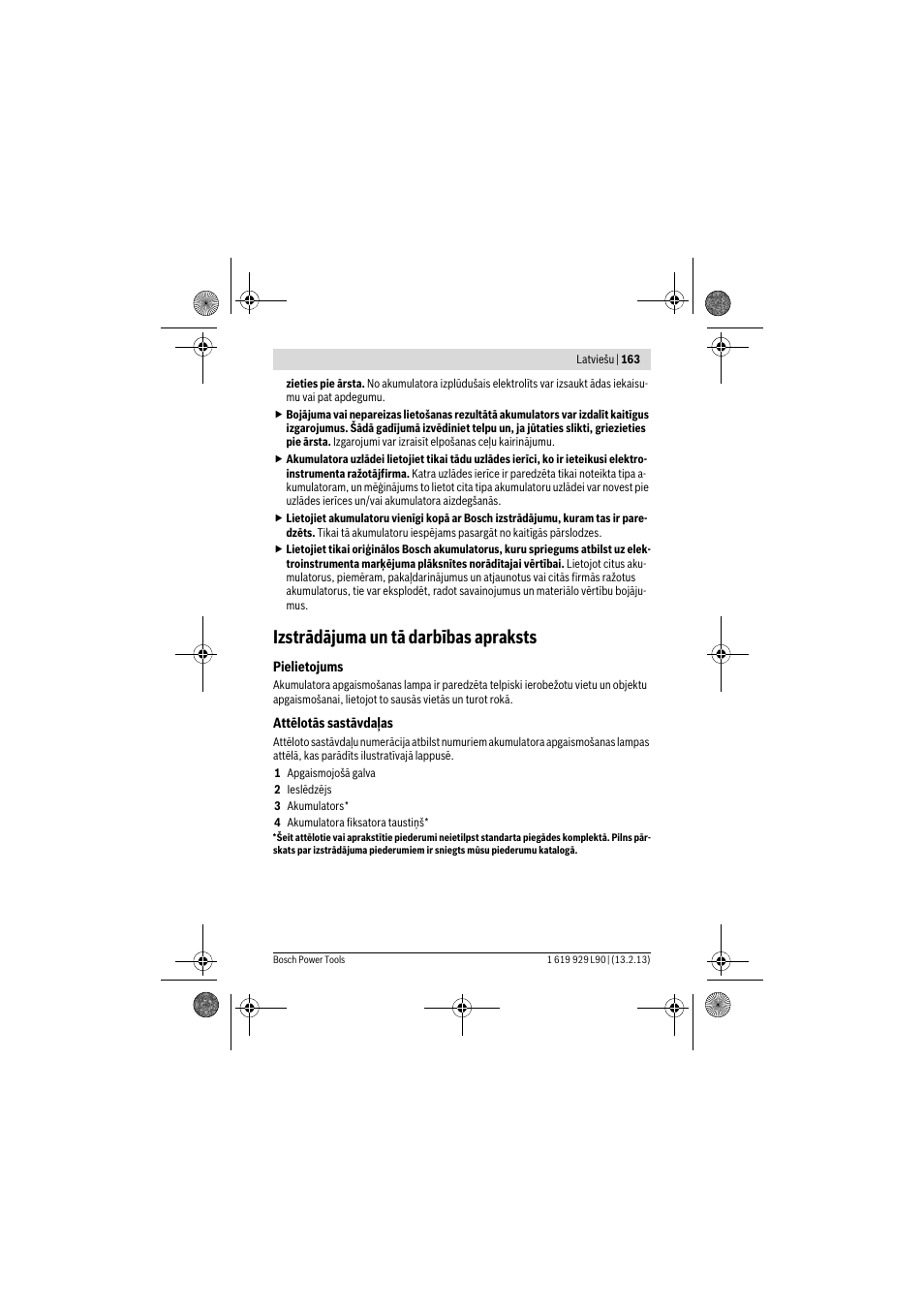 Izstrādājuma un tā darbības apraksts | Bosch PLI 10,8 LI User Manual | Page 163 / 179