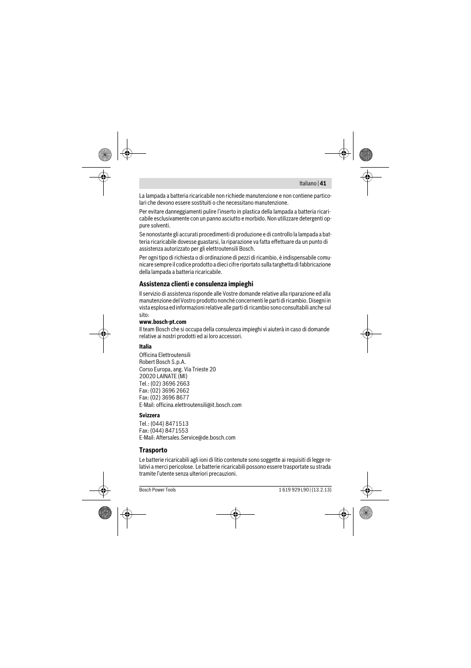 Bosch PLI 10,8 LI User Manual | Page 41 / 179