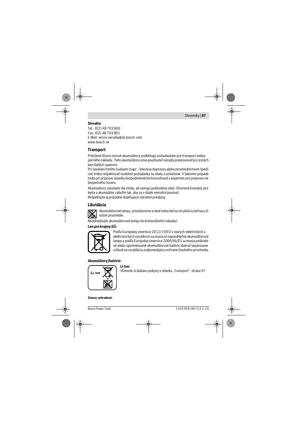 Bosch PLI 10,8 LI User Manual | Page 97 / 179