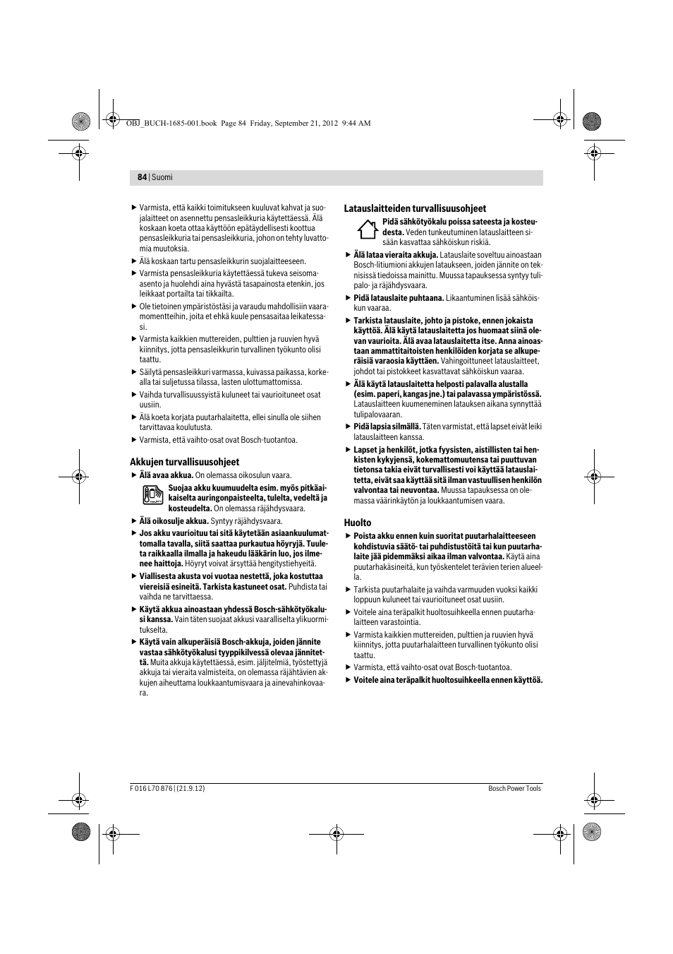 Bosch AHS 45-15 LI User Manual | Page 84 / 236