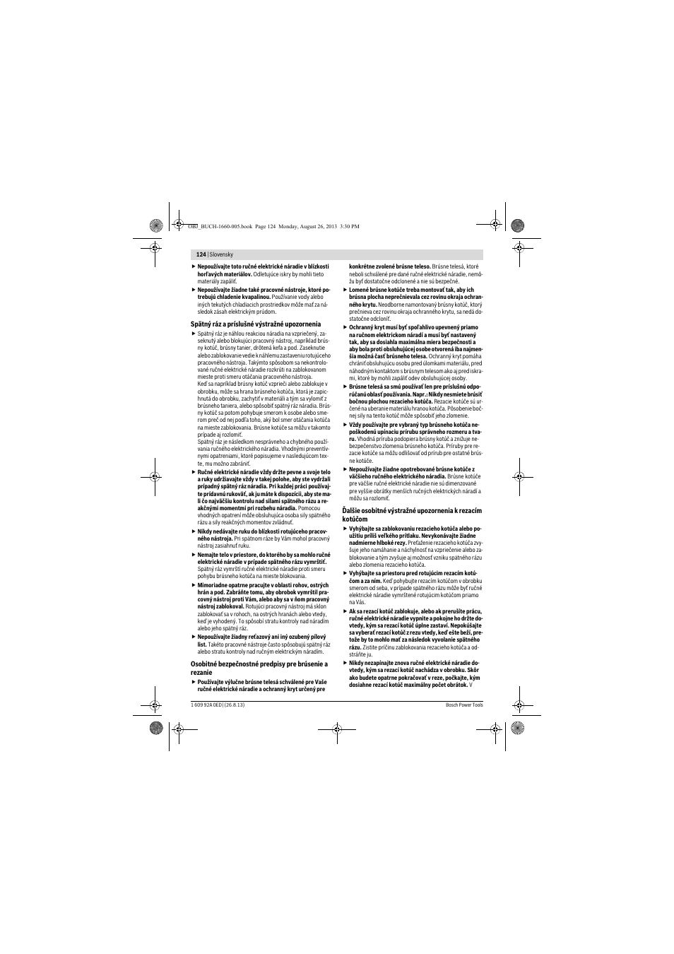 Bosch GWS 15-125 CIEP Professional User Manual | Page 124 / 271