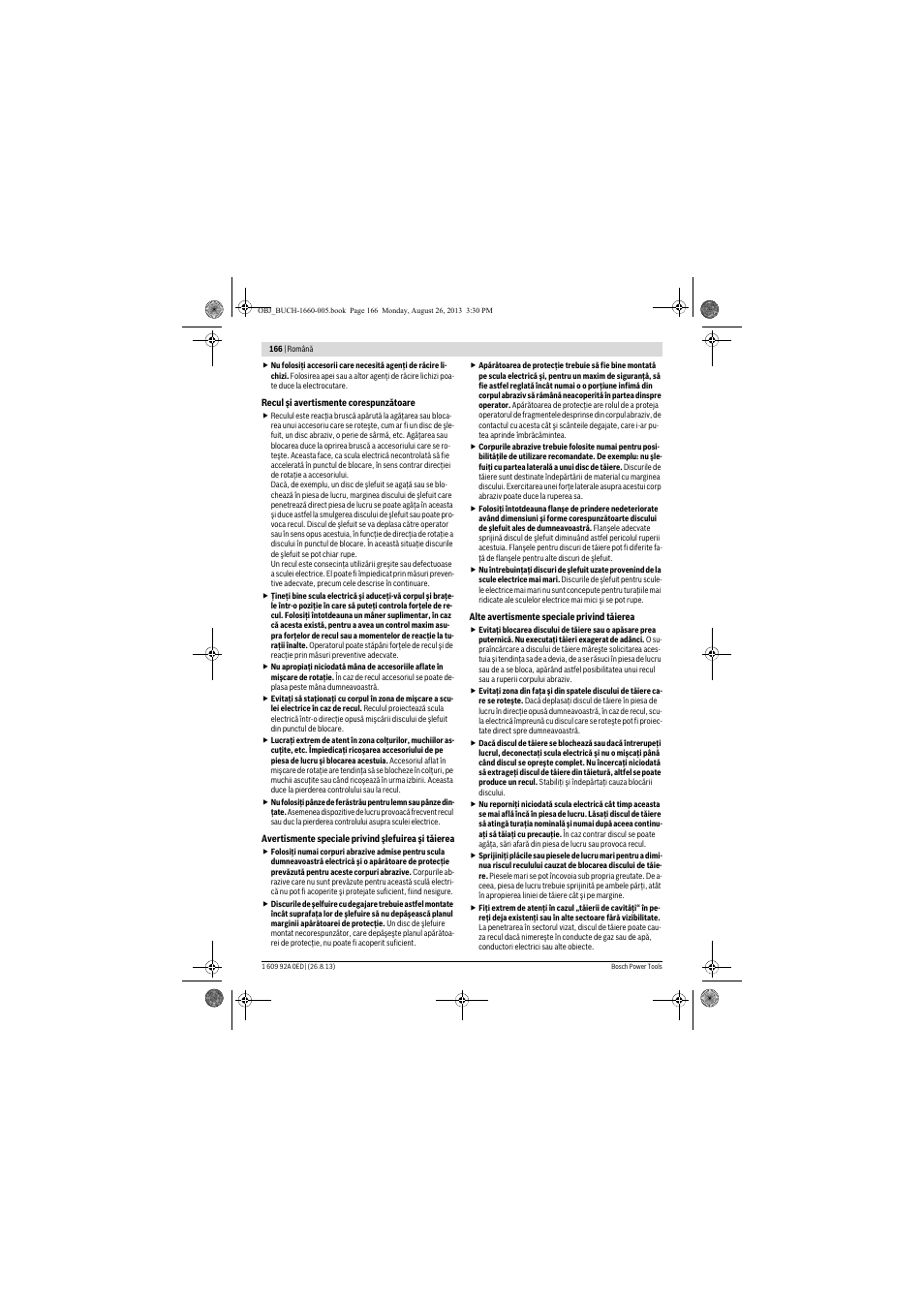 Bosch GWS 15-125 CIEP Professional User Manual | Page 166 / 271
