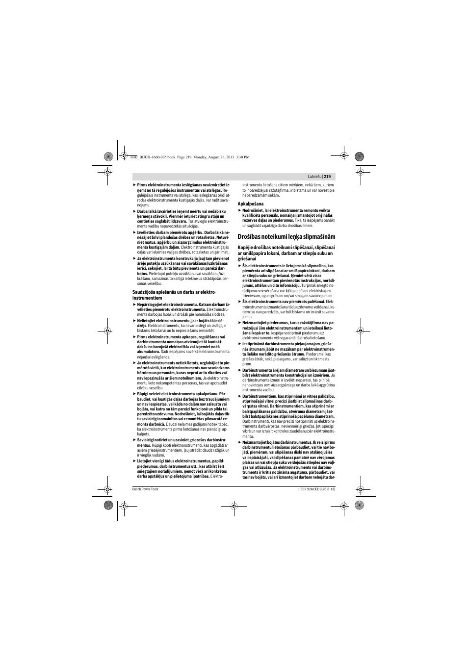 Bosch GWS 15-125 CIEP Professional User Manual | Page 219 / 271