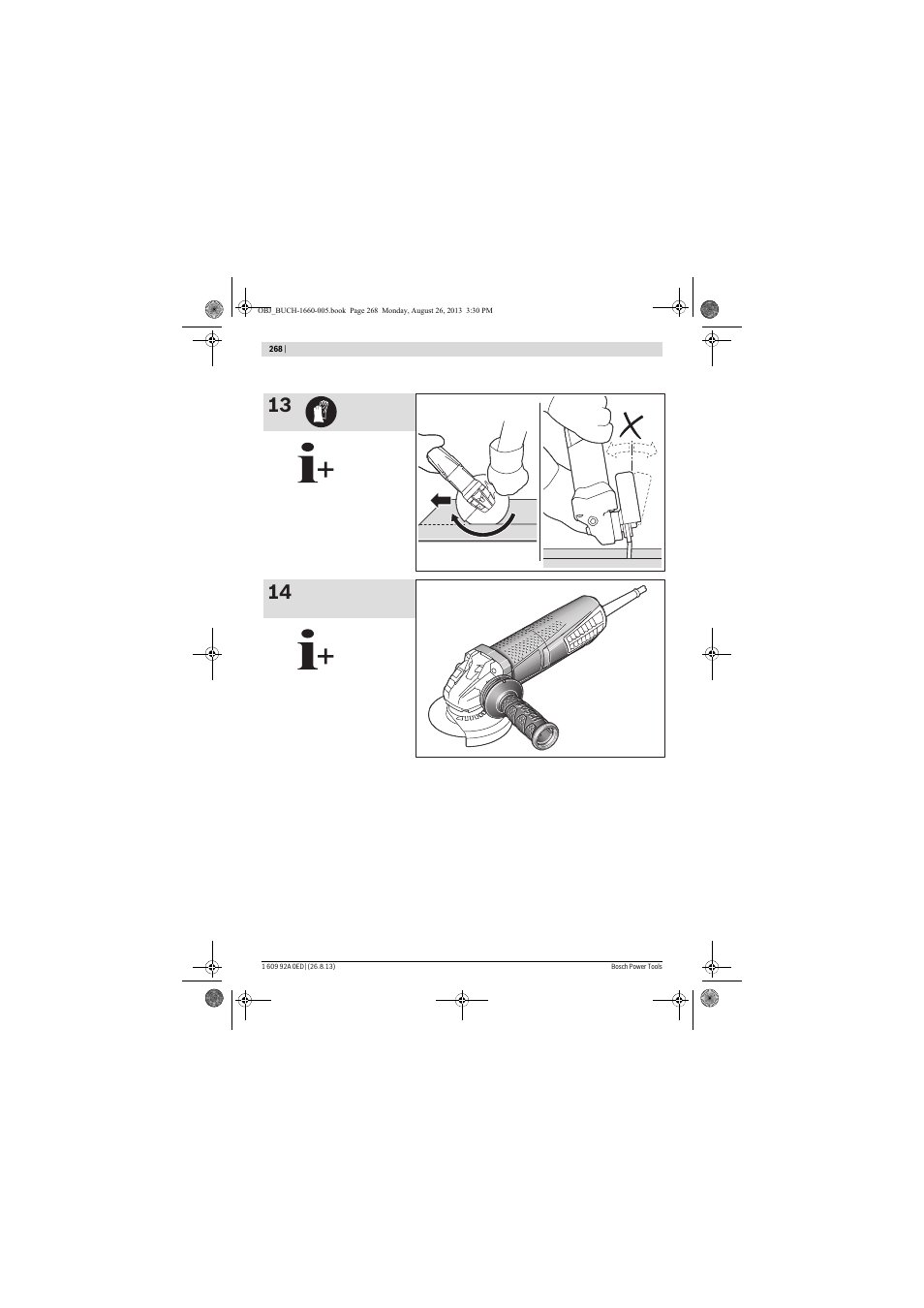 Bosch GWS 15-125 CIEP Professional User Manual | Page 268 / 271