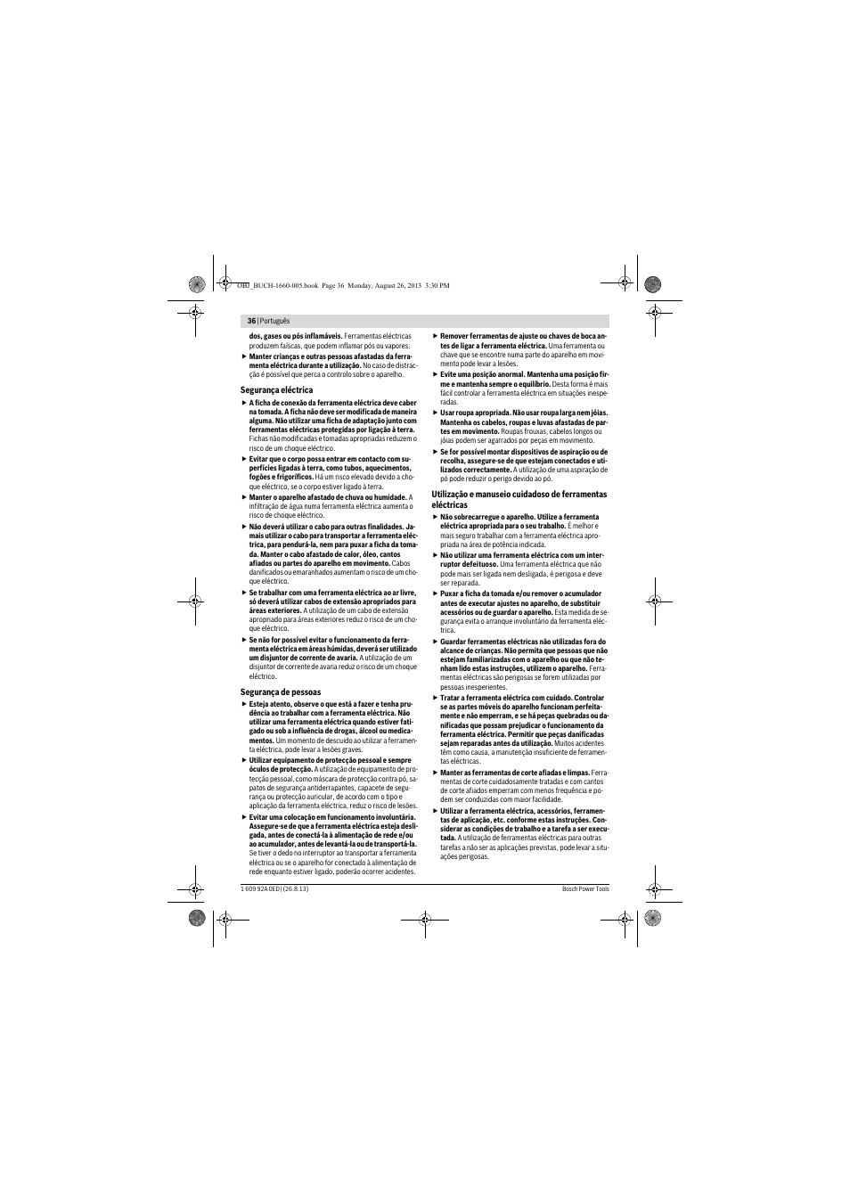 Bosch GWS 15-125 CIEP Professional User Manual | Page 36 / 271
