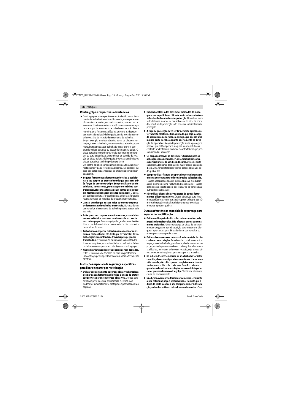 Bosch GWS 15-125 CIEP Professional User Manual | Page 38 / 271