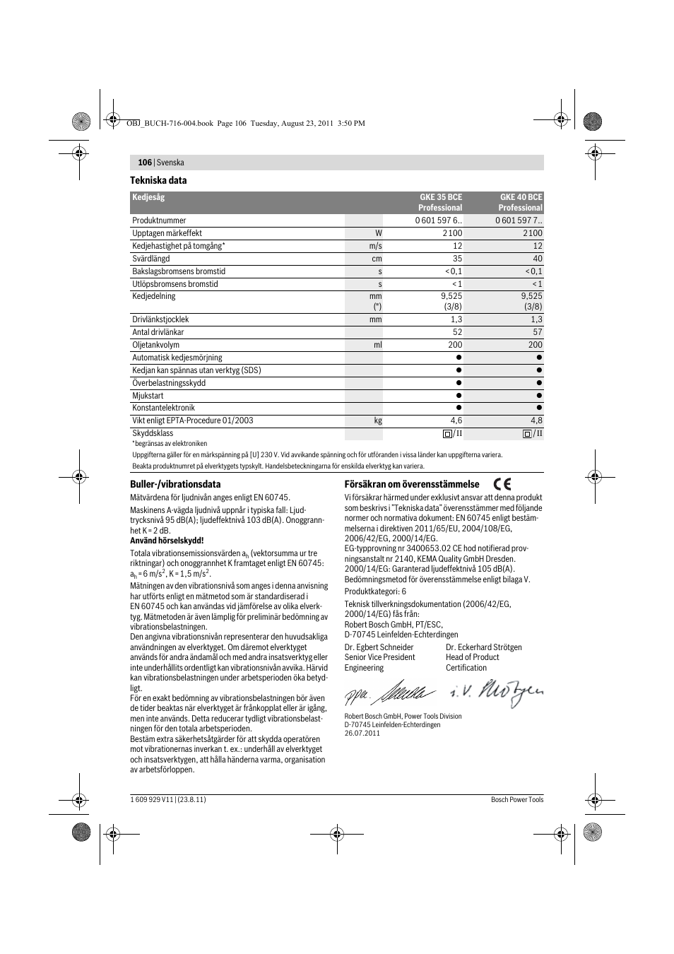 Bosch GKE 35 BCE Professional User Manual | Page 106 / 320
