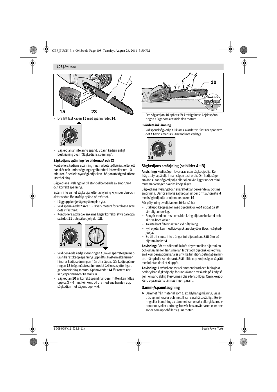 Bosch GKE 35 BCE Professional User Manual | Page 108 / 320