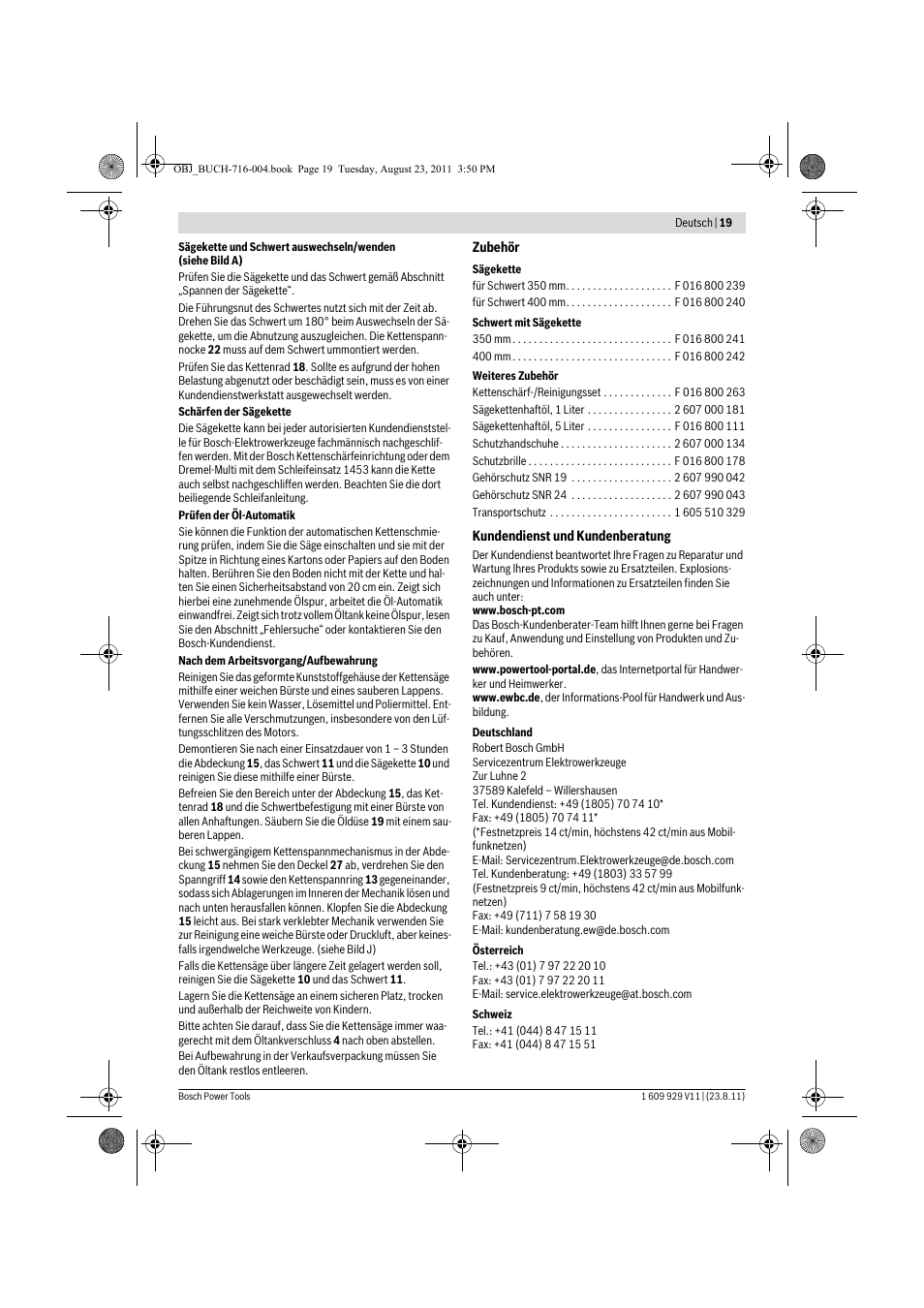 Bosch GKE 35 BCE Professional User Manual | Page 19 / 320