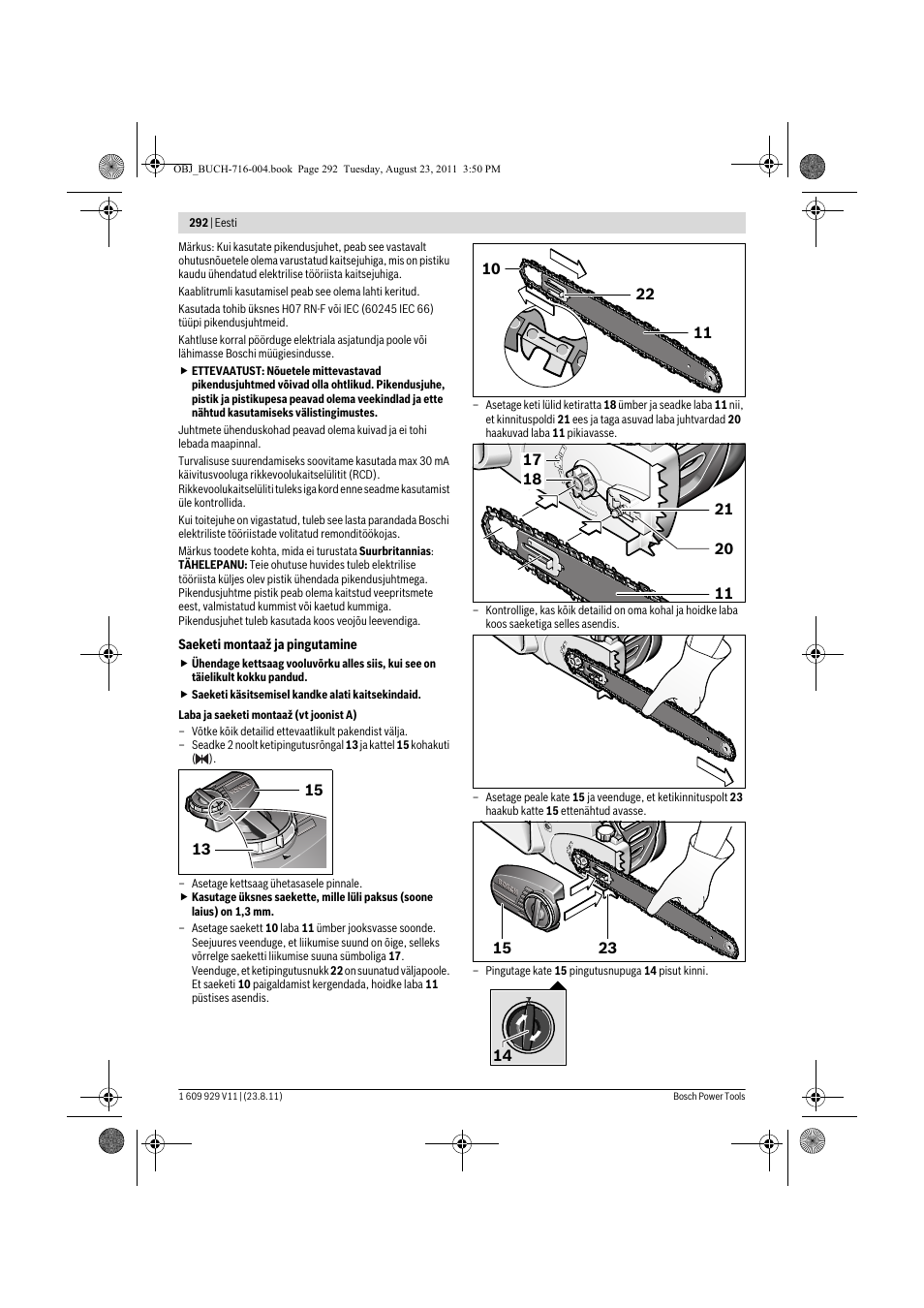 Bosch GKE 35 BCE Professional User Manual | Page 292 / 320