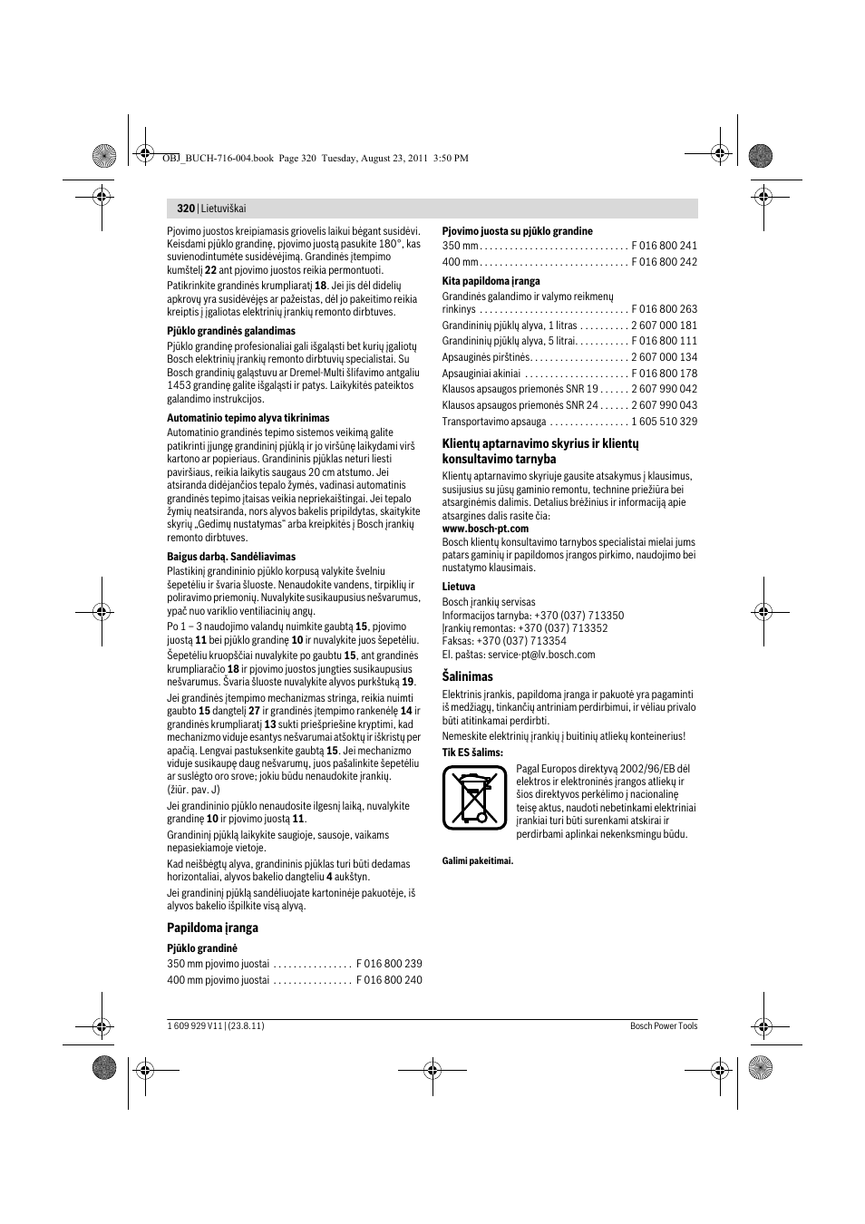Bosch GKE 35 BCE Professional User Manual | Page 320 / 320