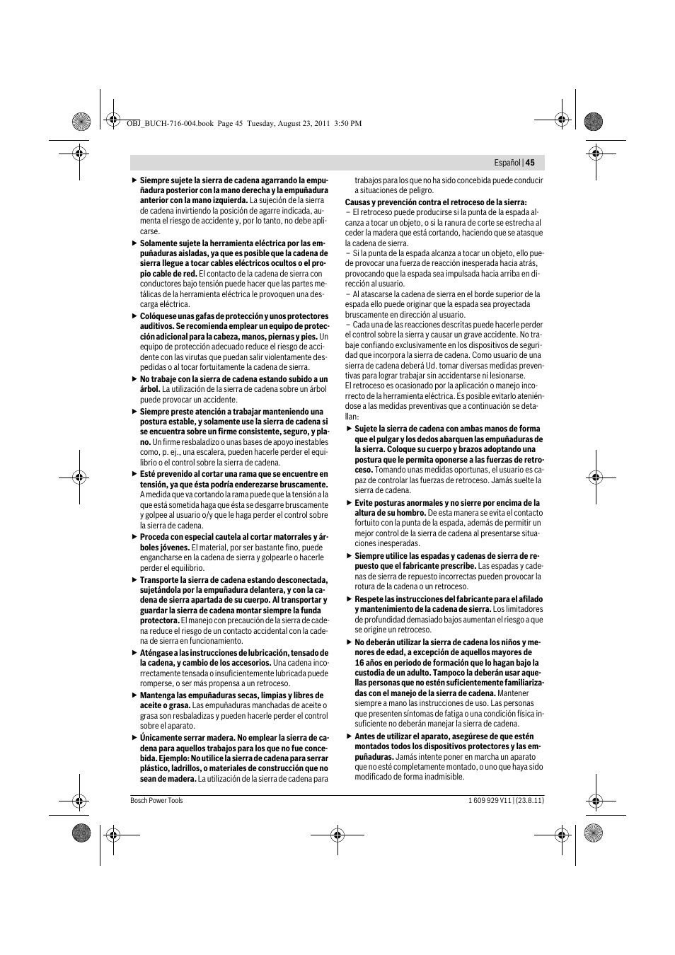Bosch GKE 35 BCE Professional User Manual | Page 45 / 320