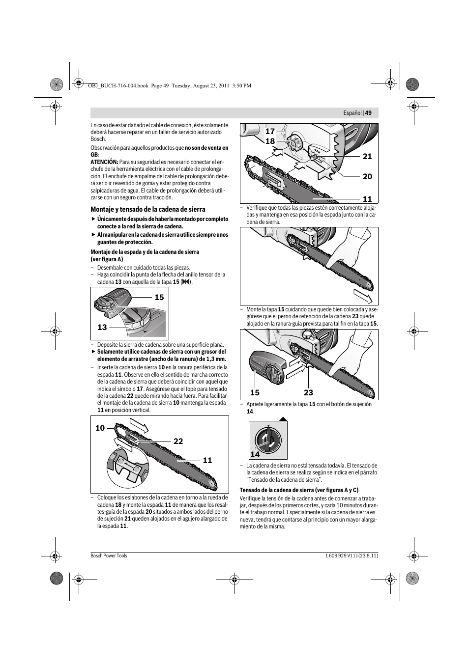 Bosch GKE 35 BCE Professional User Manual | Page 49 / 320