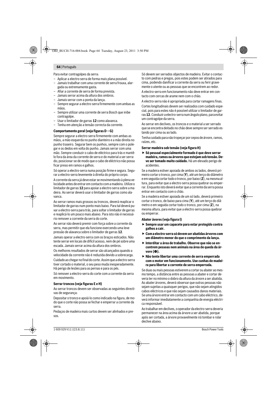 Bosch GKE 35 BCE Professional User Manual | Page 64 / 320