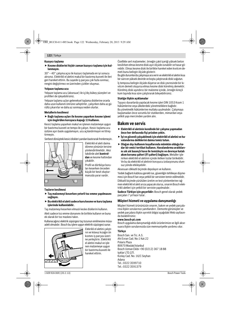 Bakım ve servis | Bosch GWS 14-125 Inox Professional User Manual | Page 121 / 270
