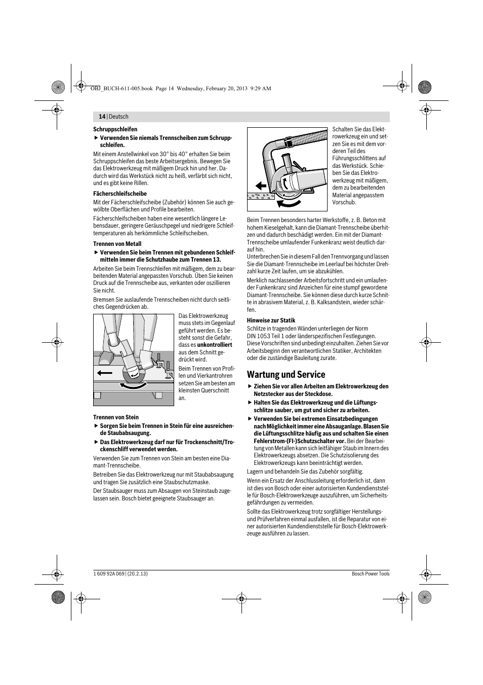 Wartung und service | Bosch GWS 14-125 Inox Professional User Manual | Page 13 / 270