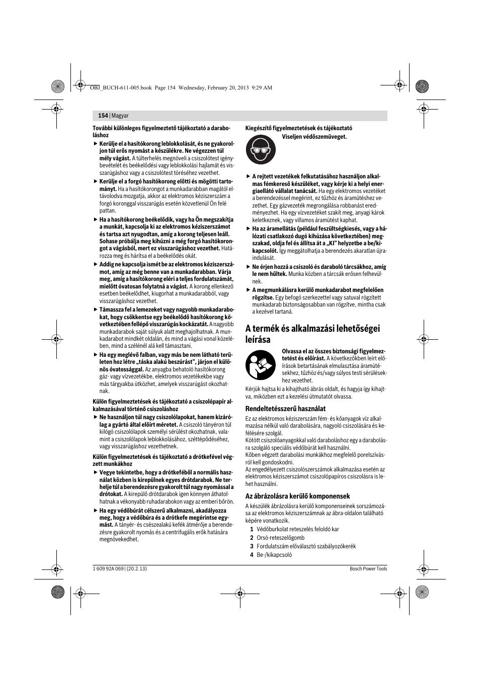 A termék és alkalmazási lehetőségei leírása | Bosch GWS 14-125 Inox Professional User Manual | Page 153 / 270