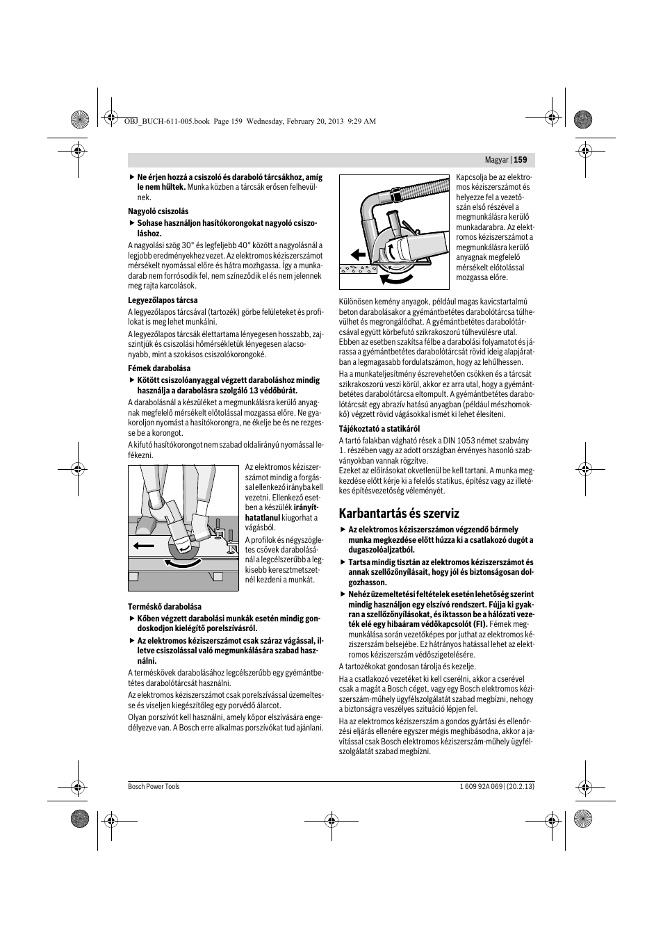 Karbantartás és szerviz | Bosch GWS 14-125 Inox Professional User Manual | Page 158 / 270