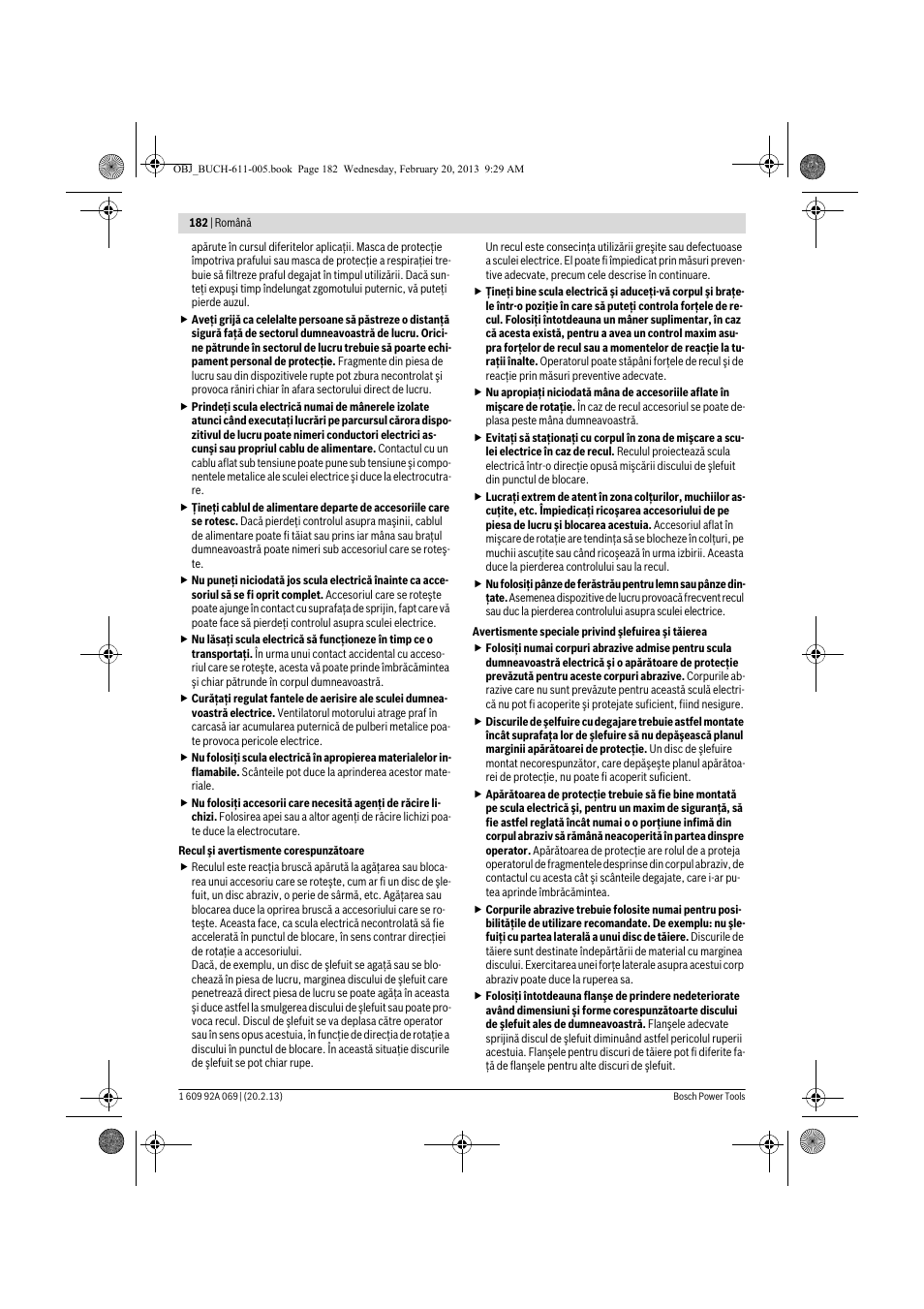 Bosch GWS 14-125 Inox Professional User Manual | Page 181 / 270