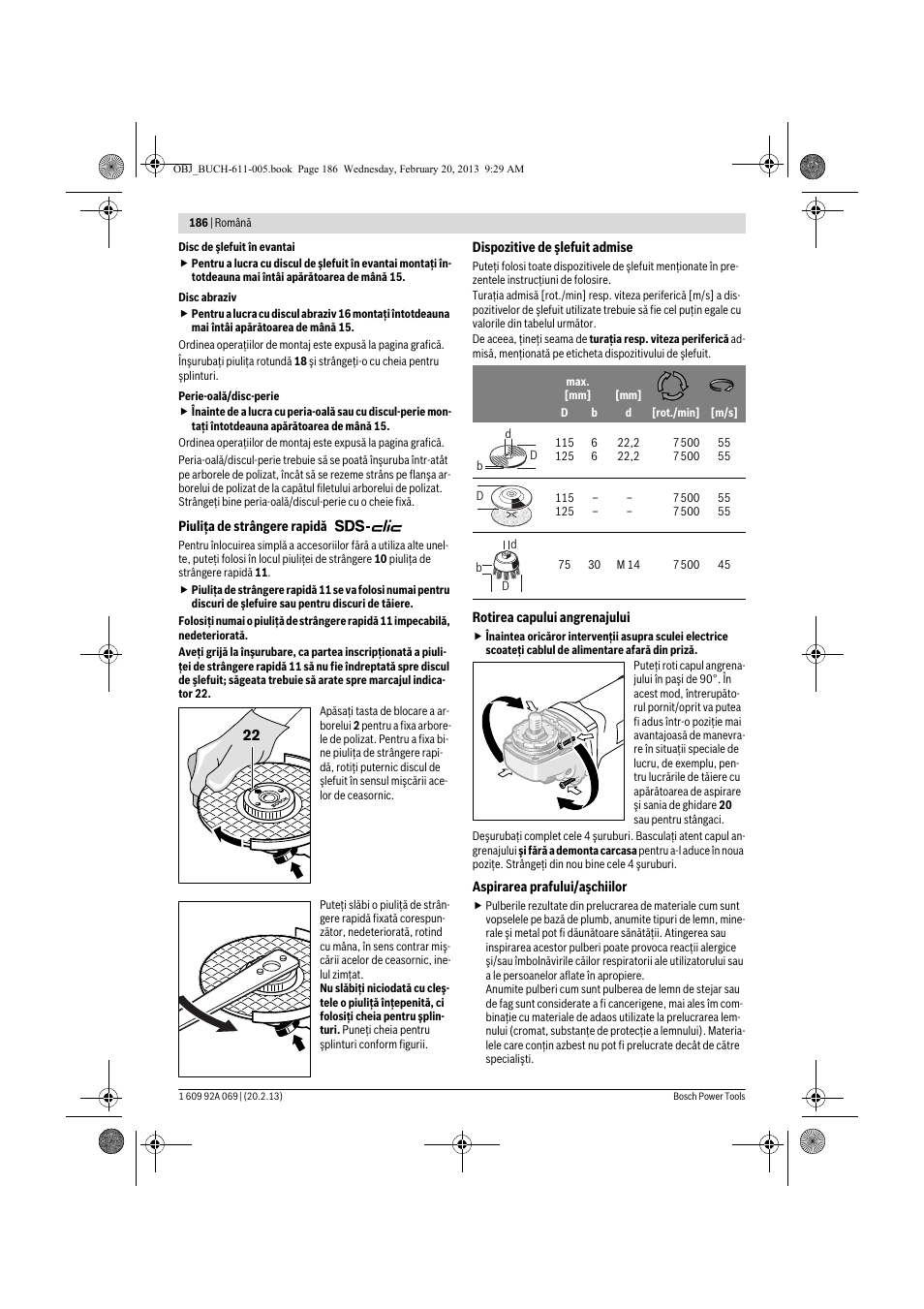 Bosch GWS 14-125 Inox Professional User Manual | Page 185 / 270