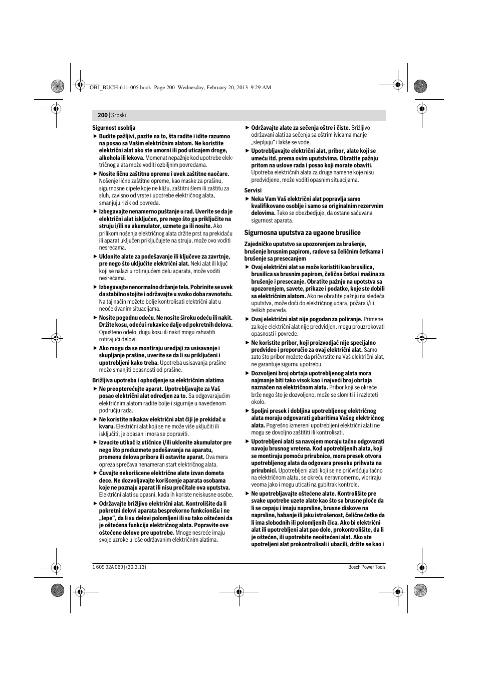 Bosch GWS 14-125 Inox Professional User Manual | Page 199 / 270