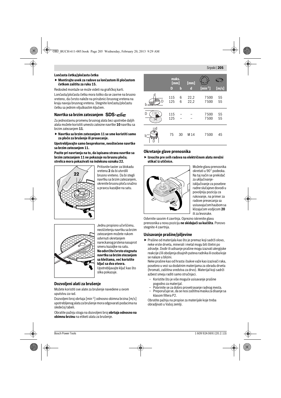Bosch GWS 14-125 Inox Professional User Manual | Page 204 / 270