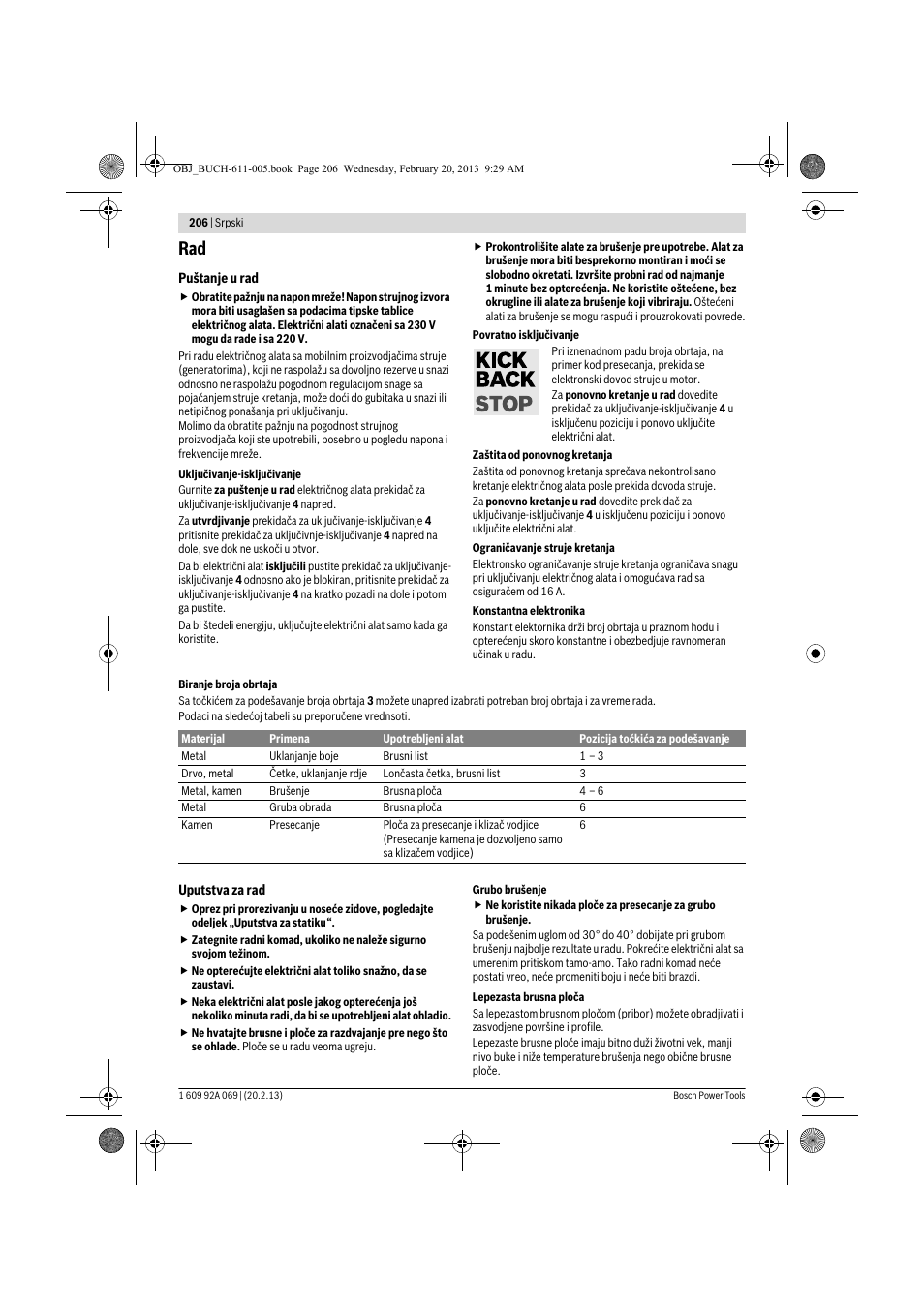 Bosch GWS 14-125 Inox Professional User Manual | Page 205 / 270